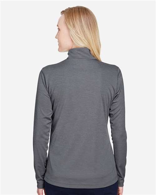 Team 365 Women's Zone Sonic Heather Performance Quarter-Zip Pullover TT31HW