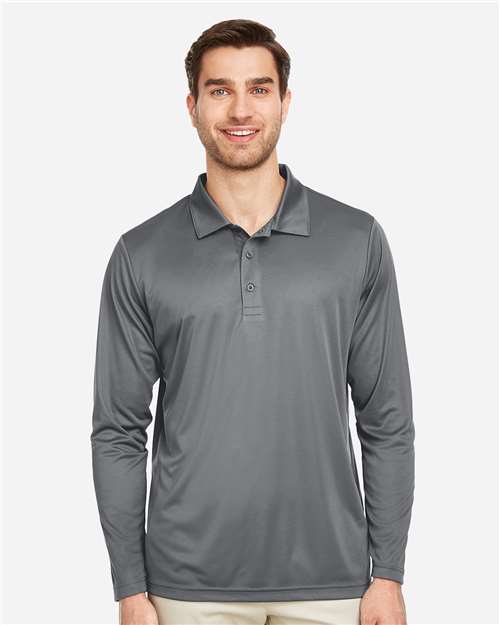 Team 365 Men's Zone Performance Long Sleeve Polo TT51L
