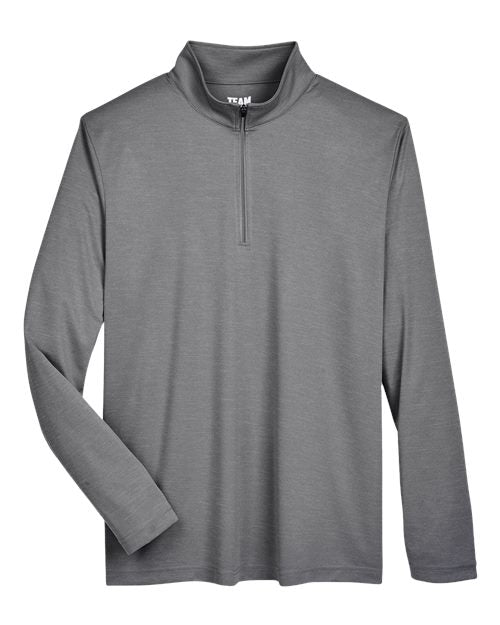 Team 365 Men's Zone Sonic Heather Performance Quarter-Zip Pullover TT31H