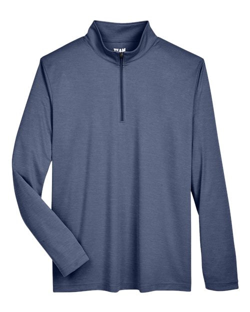 Team 365 Men's Zone Sonic Heather Performance Quarter-Zip Pullover TT31H