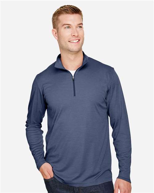 Team 365 Men's Zone Sonic Heather Performance Quarter-Zip Pullover TT31H