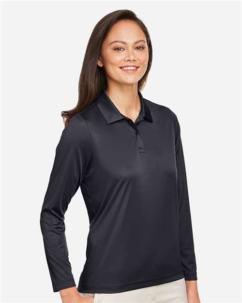 Team 365 Women's Zone Performance Long Sleeve Polo TT51LW