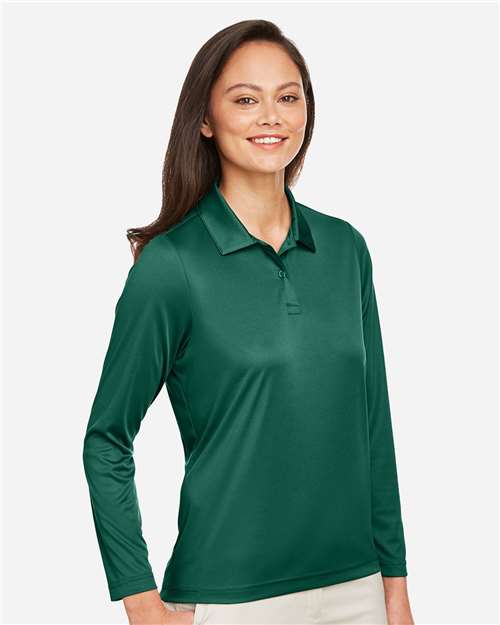 Team 365 Women's Zone Performance Long Sleeve Polo TT51LW