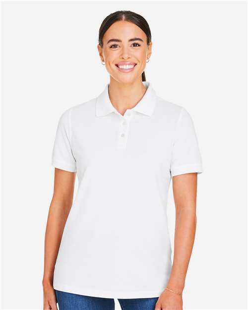 Harriton Women's Valiant Cotton Snag Protect Polo M205W