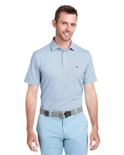 vineyard vines Men's Heathered Winstead Sankaty Polo G011145