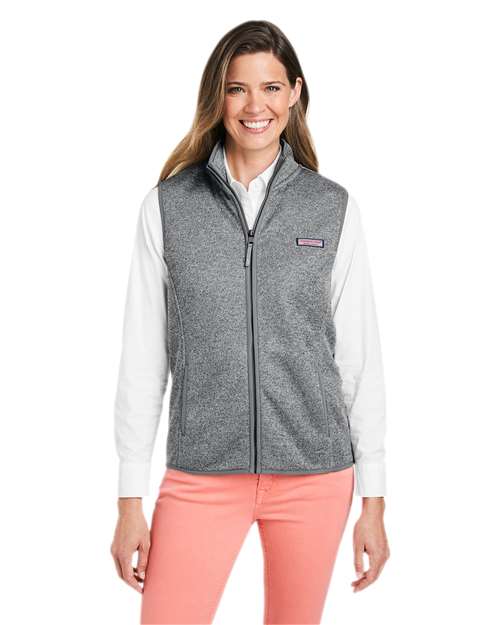 vineyard vines Women's Mountain Sweater Fleece Vest O001411