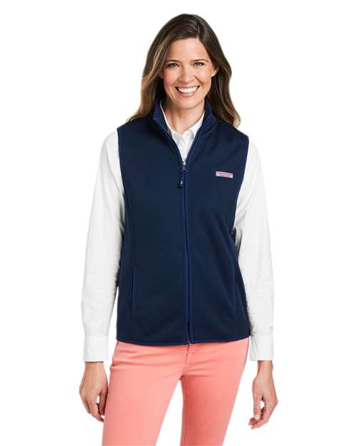 vineyard vines Women's Mountain Sweater Fleece Vest O001411