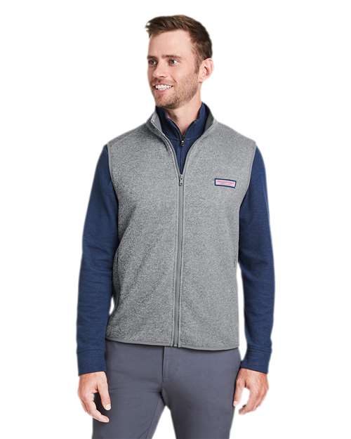 vineyard vines Men's Mountain Sweater Fleece Vest K002713
