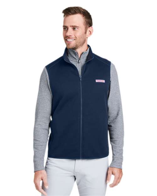 vineyard vines Men's Mountain Sweater Fleece Vest K002713