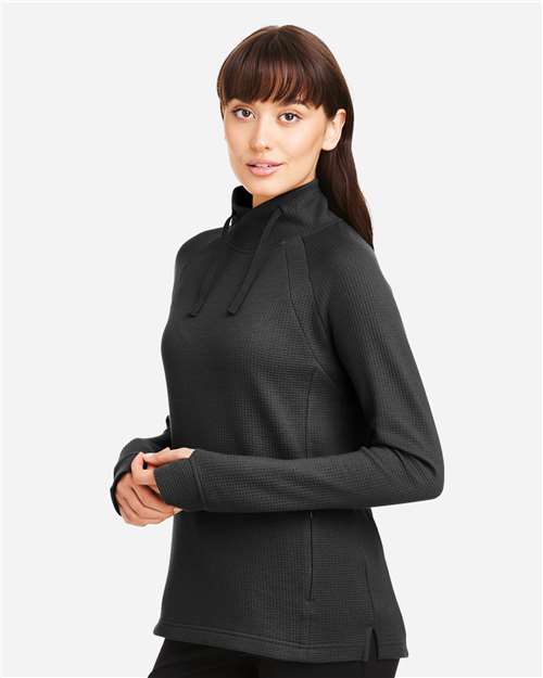 North End Women's Rhythm Waffle Cross-Neck Pullover NE200W