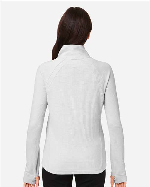 North End Women's Rhythm Waffle Cross-Neck Pullover NE200W