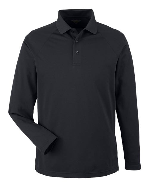 Harriton Men's Charge Snag and Soil Protect Long Sleeve Polo M208L