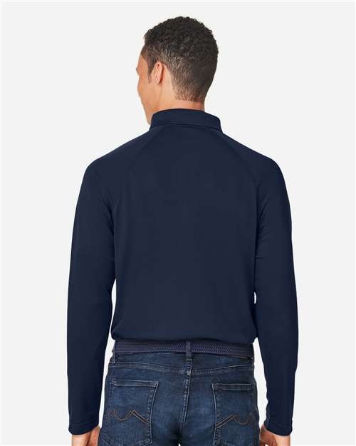 Harriton Men's Charge Snag and Soil Protect Long Sleeve Polo M208L