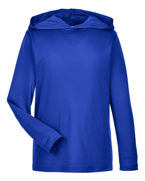 Team 365 Youth Zone Performance Hooded Long Sleeve T-Shirt TT41Y