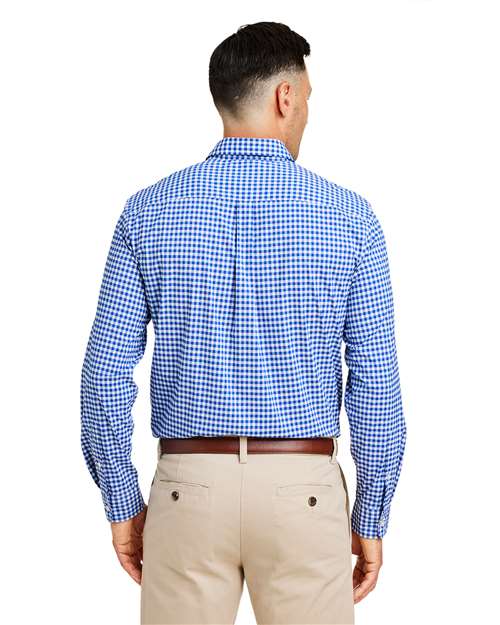 vineyard vines Men's On-The-Go Nylon Gingham Shirt W012060