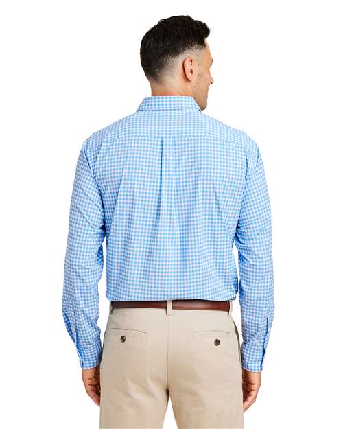 vineyard vines Men's On-The-Go Nylon Gingham Shirt W012060