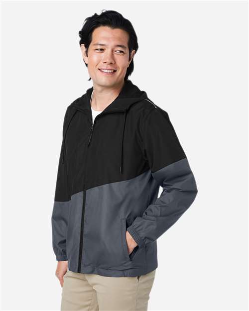 CORE365 Unisex Techno Lite Colorblock Windbreaker CE710