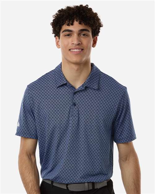 Adidas Men's 4-Way Stretch Printed Polo A716