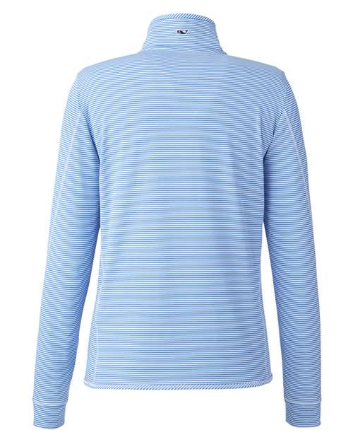 vineyard vines Women's Microstripe Sankaty Half-Zip Pullover K002521