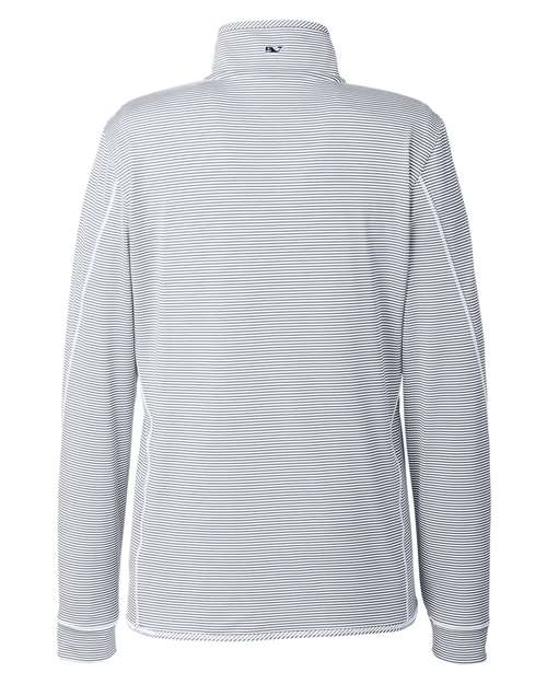 vineyard vines Women's Microstripe Sankaty Half-Zip Pullover K002521