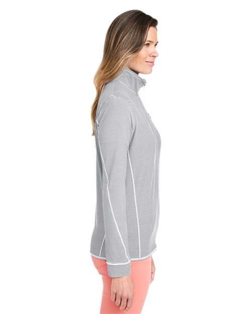 vineyard vines Women's Microstripe Sankaty Half-Zip Pullover K002521