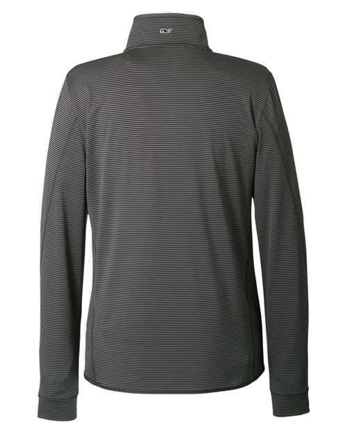vineyard vines Women's Microstripe Sankaty Half-Zip Pullover K002521