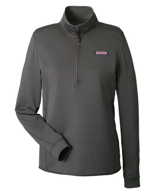 vineyard vines Women's Microstripe Sankaty Half-Zip Pullover K002521
