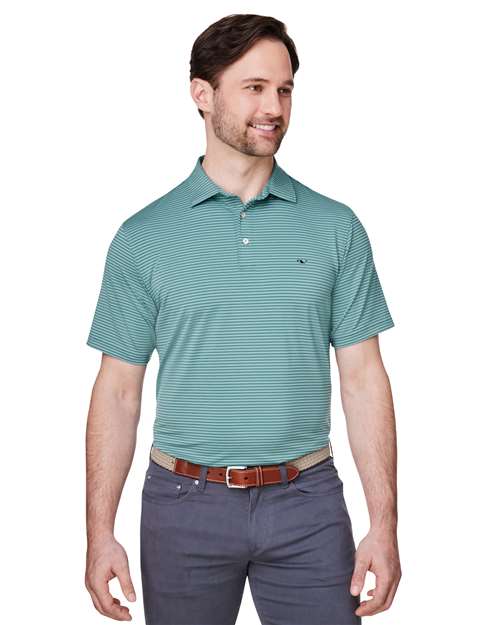 vineyard vines Men's Bradley Stripe Sankaty Polo G012426