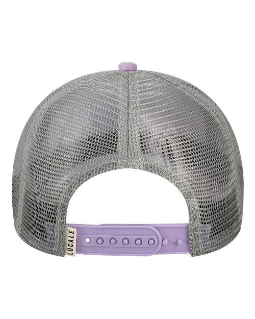 LOCALE Printed Five-Panel Trucker Cap 5PTKR