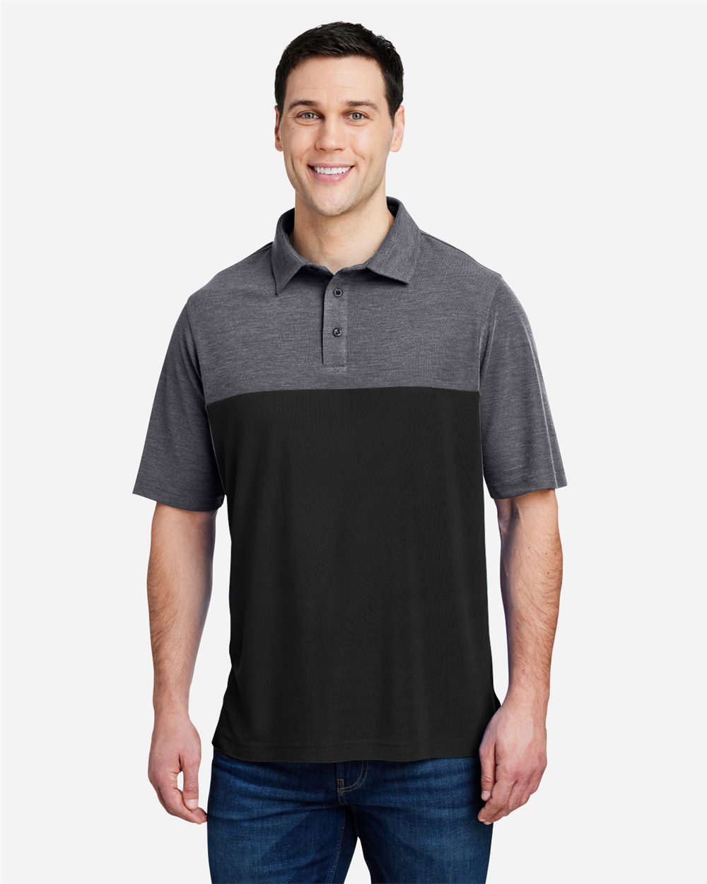 CORE365 Men's Fusion ChromaSoft™ Colorblock Polo CE112C
