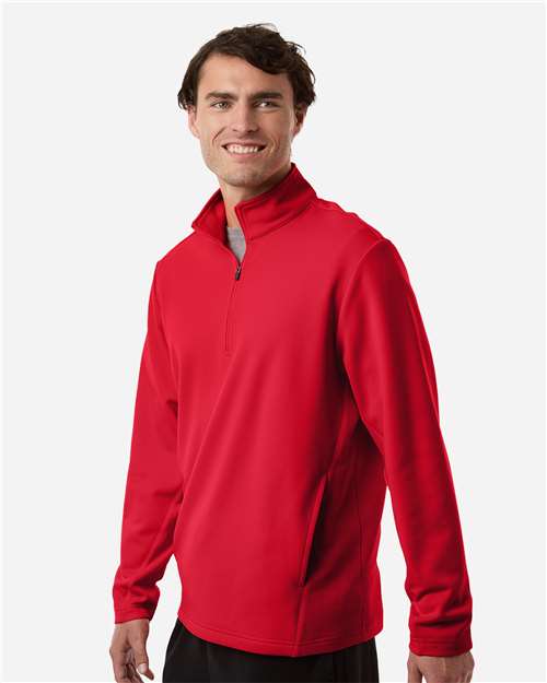 Team 365 Unisex Squad Cadet Quarter-Zip Tech Fleece Pullover TT401