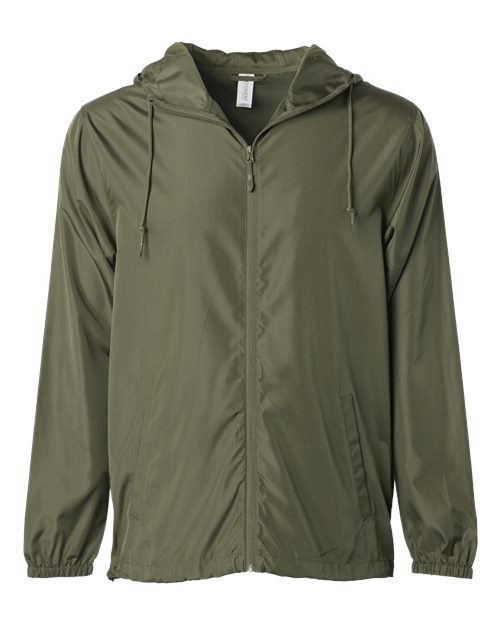 Independent Trading Co. Men's Lightweight Windbreaker Full-Zip Jacket EXP54LWZ
