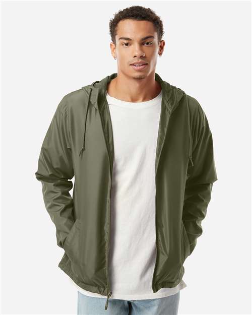 Independent Trading Co. Men's Lightweight Windbreaker Full-Zip Jacket EXP54LWZ