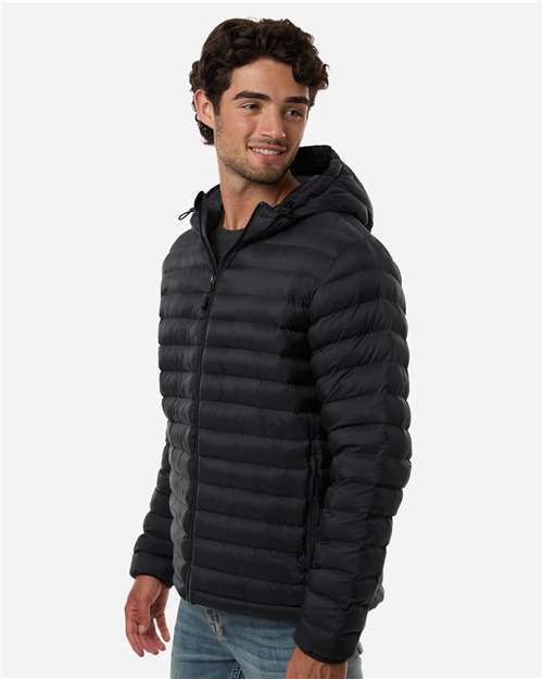 Weatherproof Men's Lightweight Poly-filled Hooded Puffer Jacket 26715