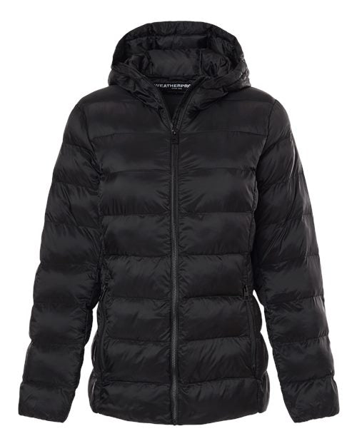 Weatherproof Women's Lightweight Poly-filled Hooded Puffer Jacket W26715