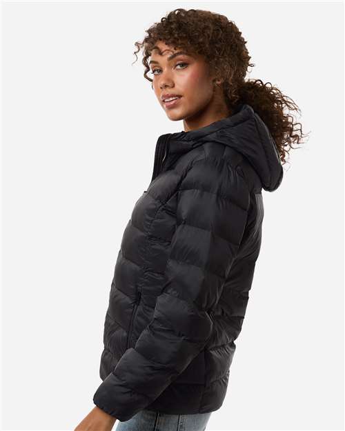 Weatherproof Women's Lightweight Poly-filled Hooded Puffer Jacket W26715