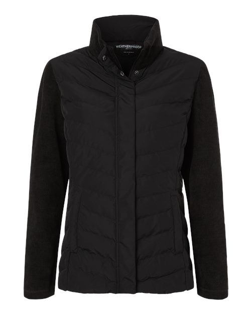 Weatherproof Women's Mixed Media Chevron Jacket W26719