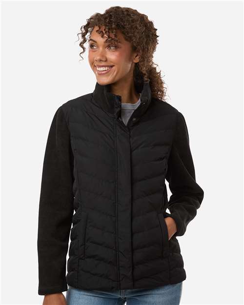 Weatherproof Women's Mixed Media Chevron Jacket W26719