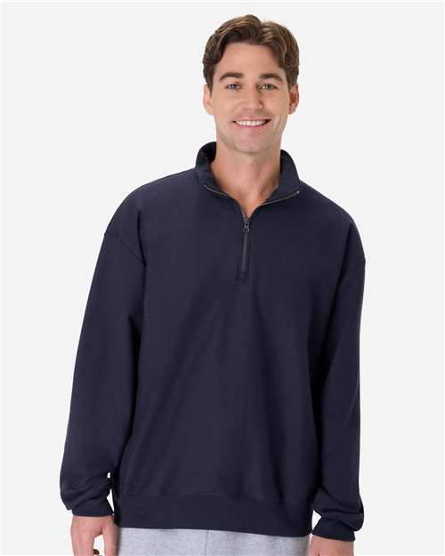 Hanes Unisex Beefy® Sweats Premium Heavyweight Quarter-Zip Sweatshirt OG900