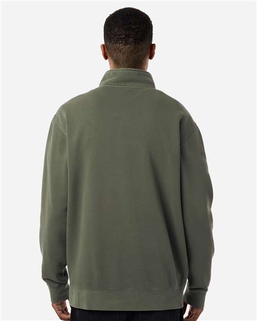 Independent Trading Co. Unisex Pigment-Dyed Quarter-Zip Pullover PRM4600QZ
