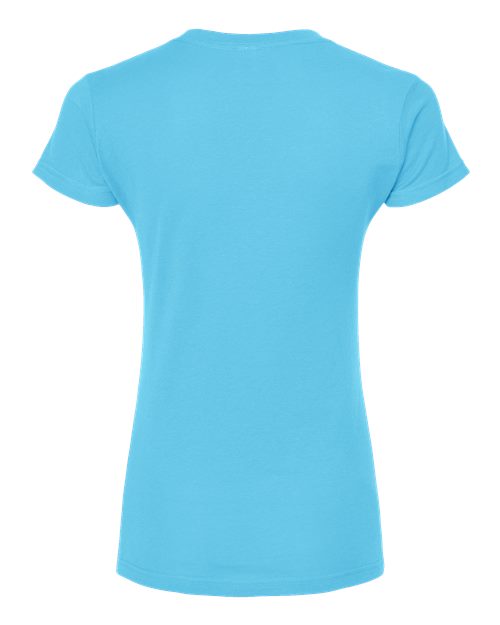 Tultex Women's Fine Jersey V-Neck T-Shirt 214
