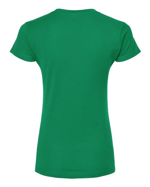 Tultex Women's Fine Jersey V-Neck T-Shirt 214