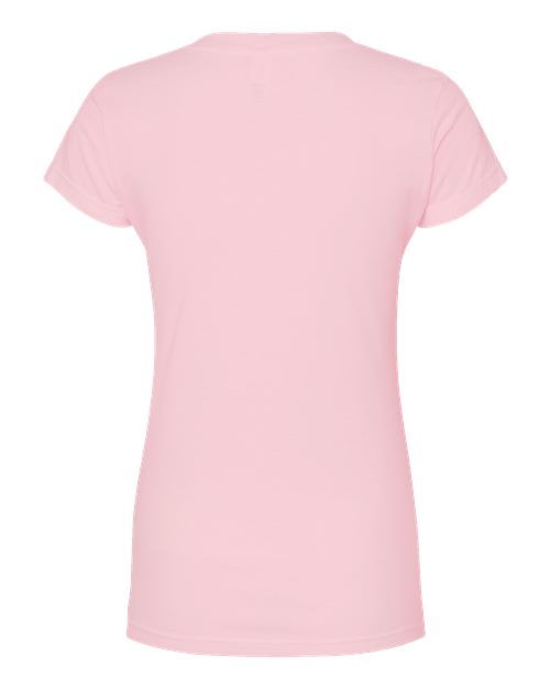 Tultex Women's Fine Jersey V-Neck T-Shirt 214