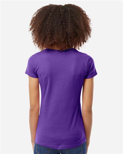 Tultex Women's Fine Jersey V-Neck T-Shirt 214