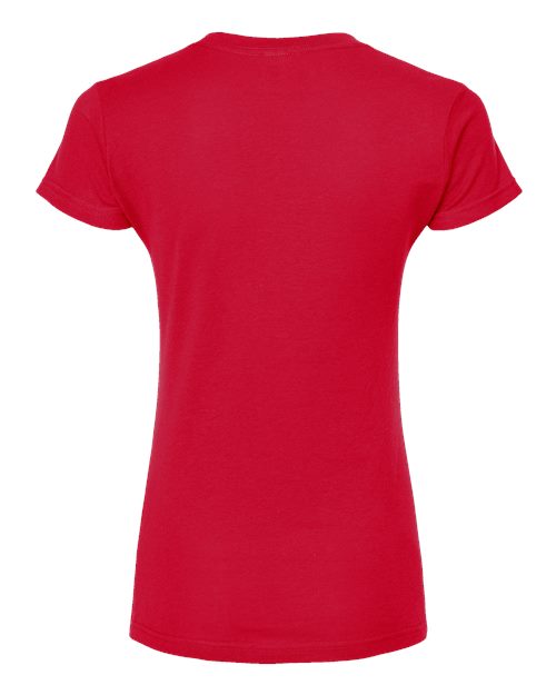 Tultex Women's Fine Jersey V-Neck T-Shirt 214