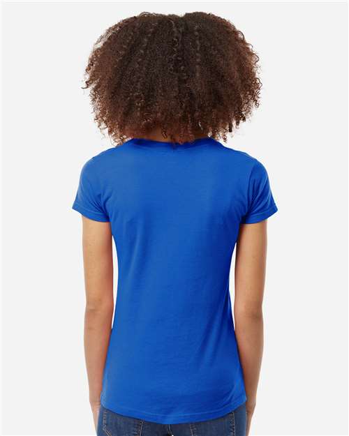 Tultex Women's Fine Jersey V-Neck T-Shirt 214