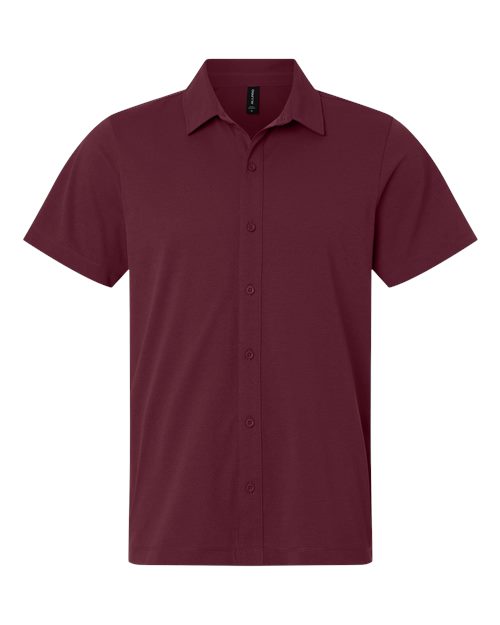 AllPro Men's Pro-Flex Sorona® Button Down Short Sleeve Shirt 41SPSS