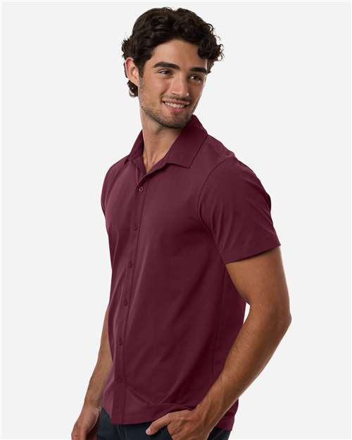 AllPro Men's Pro-Flex Sorona® Button Down Short Sleeve Shirt 41SPSS