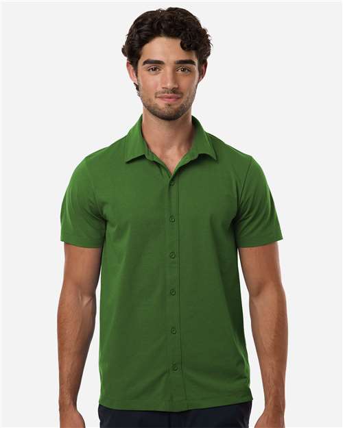AllPro Men's Pro-Flex Sorona® Button Down Short Sleeve Shirt 41SPSS