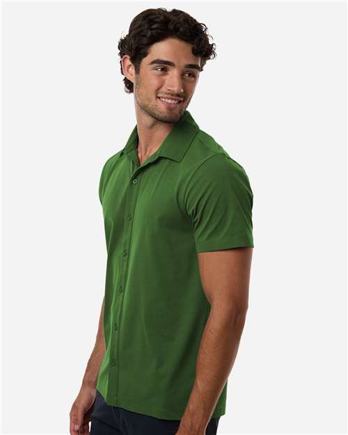 AllPro Men's Pro-Flex Sorona® Button Down Short Sleeve Shirt 41SPSS